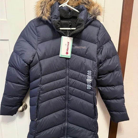 Marmot Navy Montreal Puffer Jacket NWT size Large - Picture 1 of 6